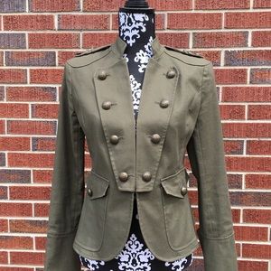 Apostrophe Olive Green Military Style Jacket